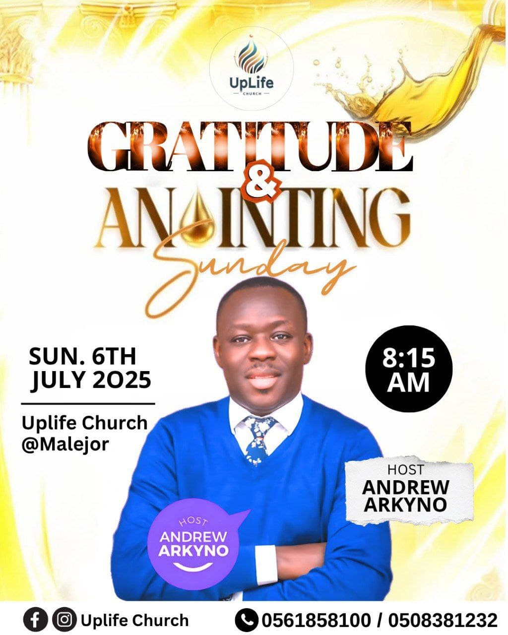 Gratitude & Annointing Sunday