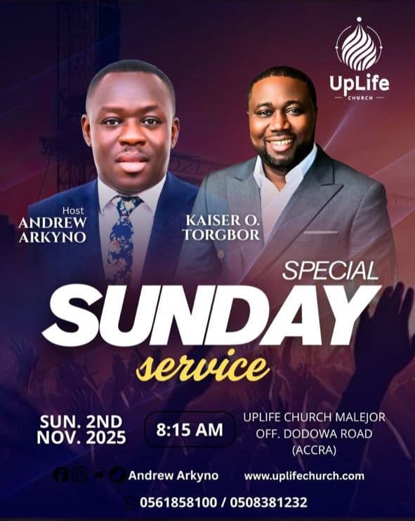 Special Sunday Service with Guest Speaker Pastor Kaiser O. Torgbor